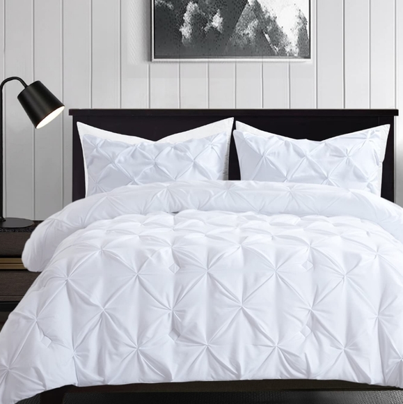 PALATIAL KING-120X98 3 PIECE PINCH PLEAT COMFORTER SET - Picture 8 of 8